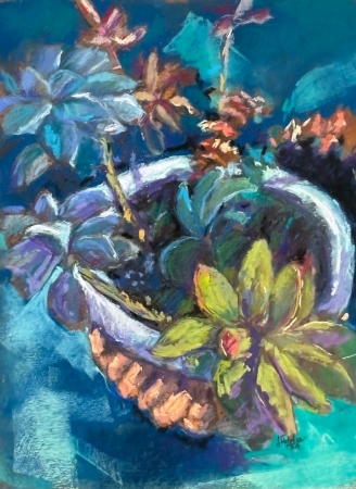 Hens and Chickens by artist julia fletcher